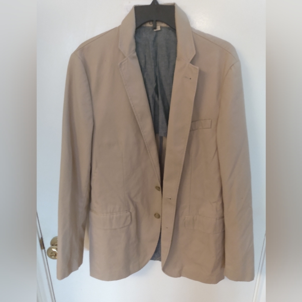 J crew ludlow mens size medium tan khaki blazer